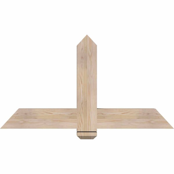 Ekena Millwork Eugene Smooth Timber Gable Bracket, Douglas Fir, 48"W x 26"H x 3 1/2"D x 5 1/2"F, 13/12 Pitch GBW048X26X0406EUG00SDF - main